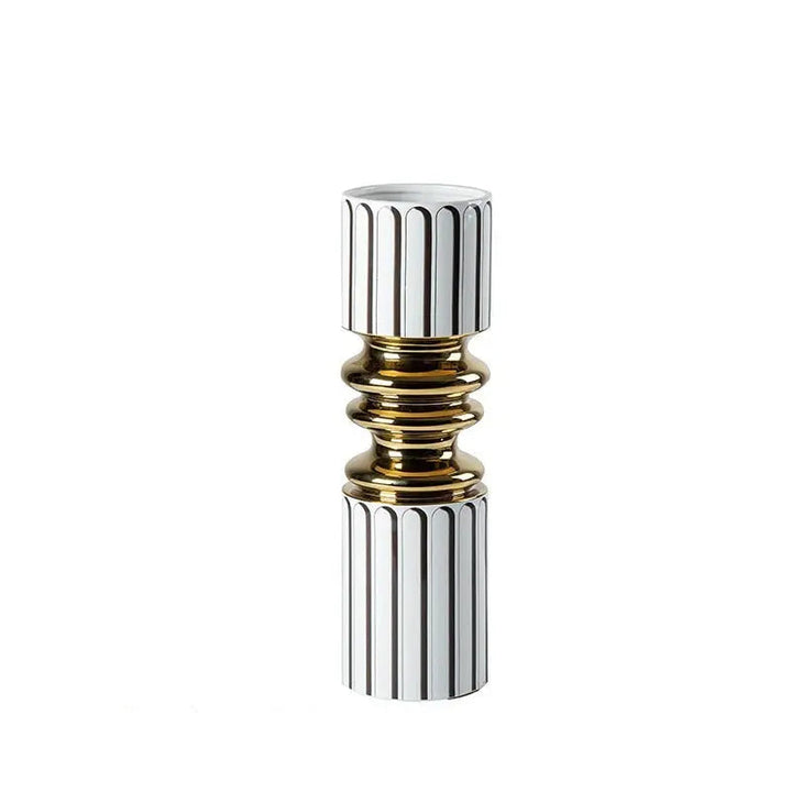 Gold-Plated Ceramic Vase – Elegant Home Decor Accent for Living Room or Dining Table 3