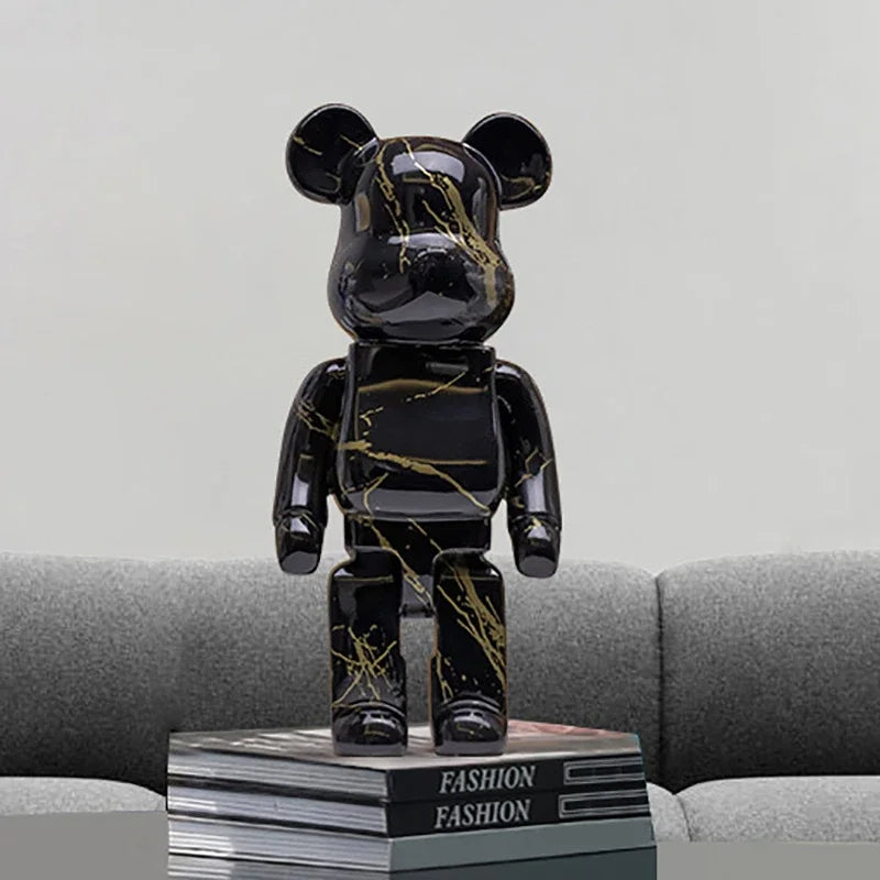 Graffiti Bear Sculpture – Unique Artistic Decor for Home or Office 1