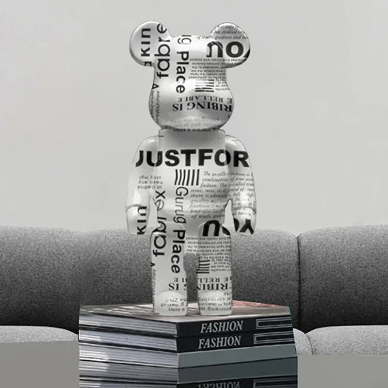 Graffiti Bear Sculpture – Unique Artistic Decor for Home or Office 2