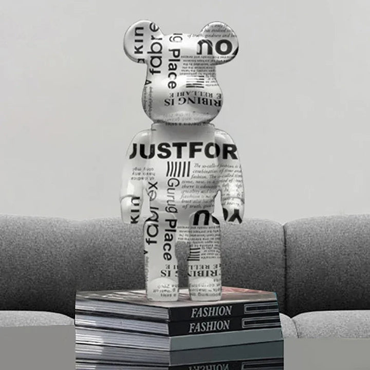 Graffiti Bear Sculpture – Unique Artistic Decor for Home or Office 2