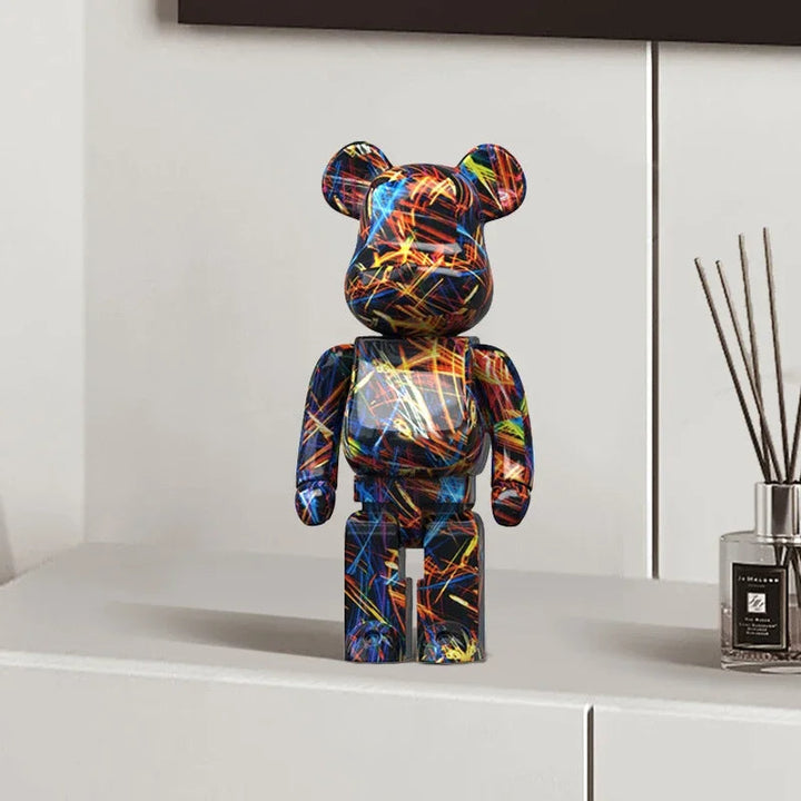 Graffiti Bear Sculpture – Unique Artistic Decor for Home or Office 3