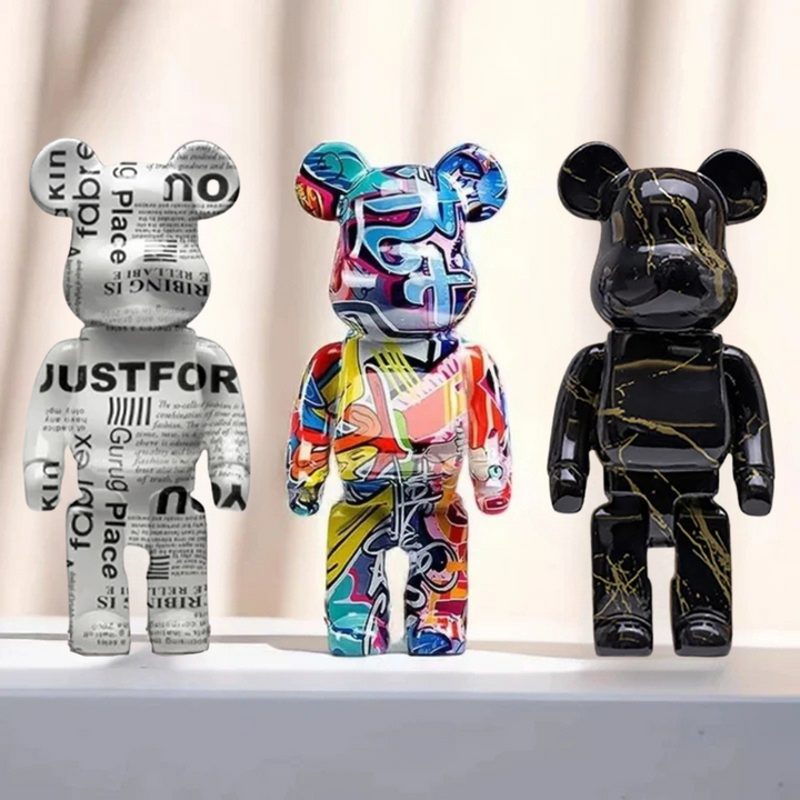 Graffiti Bear Sculpture – Unique Artistic Decor for Home or Office 7