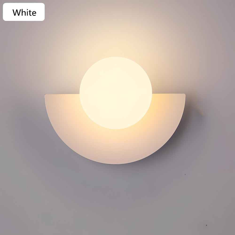 Half-Moon LED Wall Light – Scandinavian Sconce for Modern Interiors 0