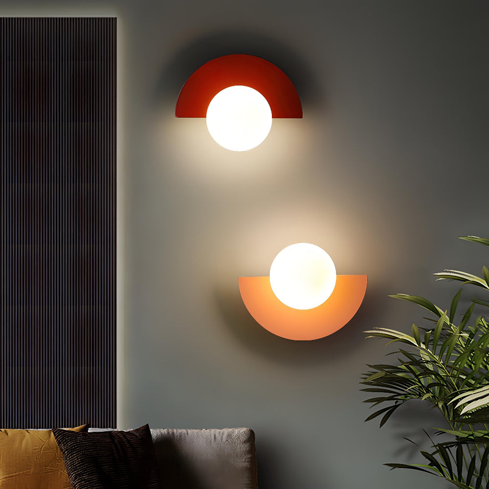 Half-Moon LED Wall Light – Scandinavian Sconce for Modern Interiors 1