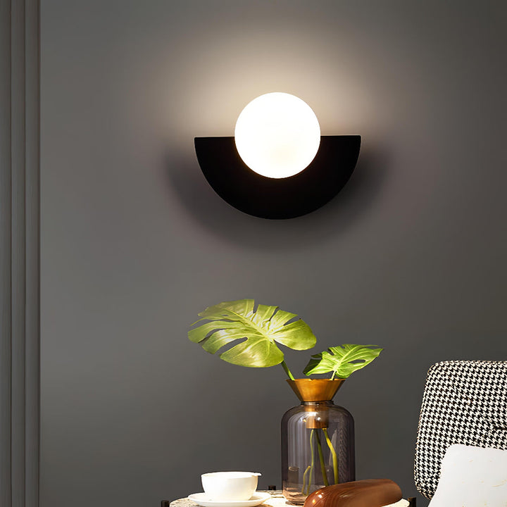 Half-Moon LED Wall Light – Scandinavian Sconce for Modern Interiors 2