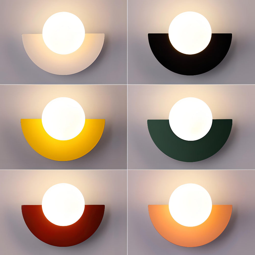 Half-Moon LED Wall Light – Scandinavian Sconce for Modern Interiors 4