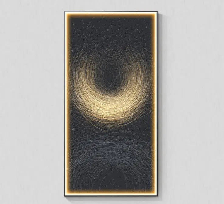 Half Moon LED Canvas Prints – Customizable Wall Art for Unique Home Decor 0