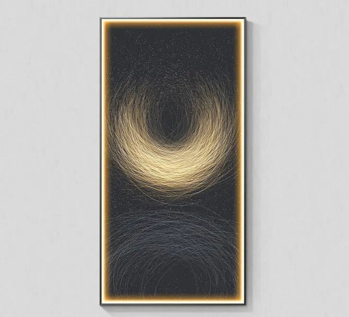 Half Moon LED Canvas Prints – Customizable Wall Art for Unique Home Decor 0
