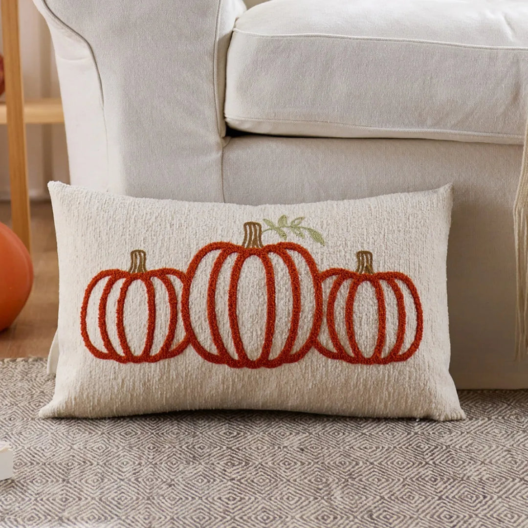 Halloween Pillow Cover with Pumpkin and Ghost Design – Fun Decor for Sofa or Chair 10