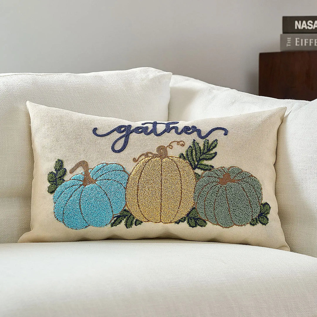 Halloween Throw Pillow Covers with Maple Pumpkin Design – Perfect for Sofa or Bedside Decor 10