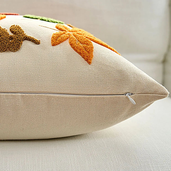 Halloween Throw Pillow Covers with Maple Pumpkin Design – Perfect for Sofa or Bedside Decor 5