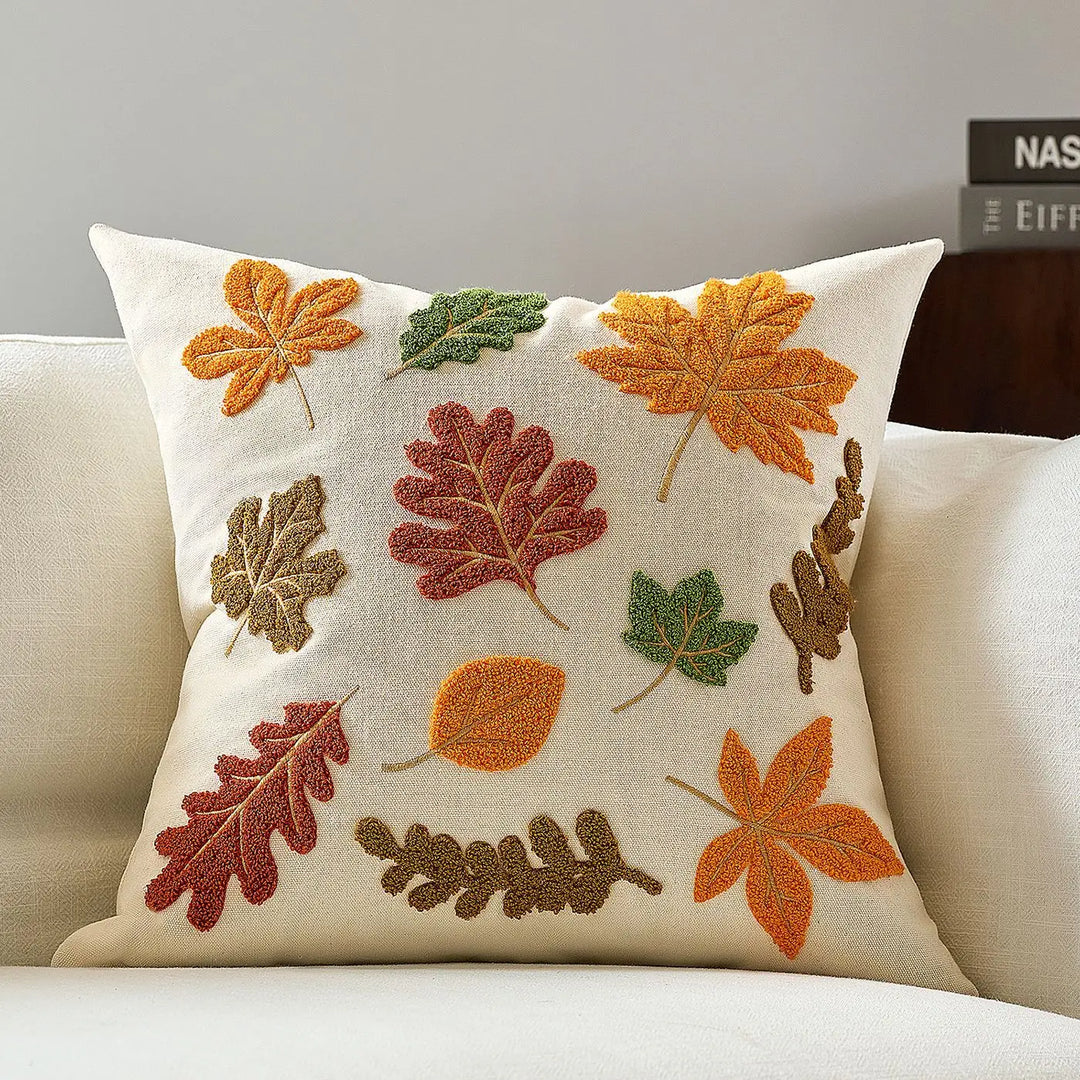 Halloween Throw Pillow Covers with Maple Pumpkin Design – Perfect for Sofa or Bedside Decor 6