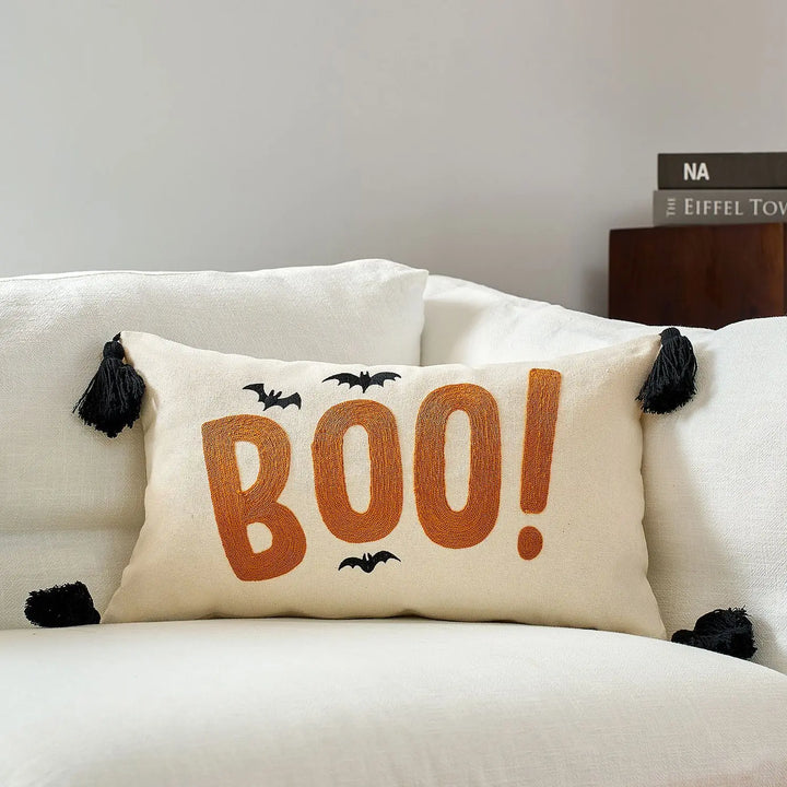 Halloween Throw Pillow Covers with Maple Pumpkin Design – Perfect for Sofa or Bedside Decor 8
