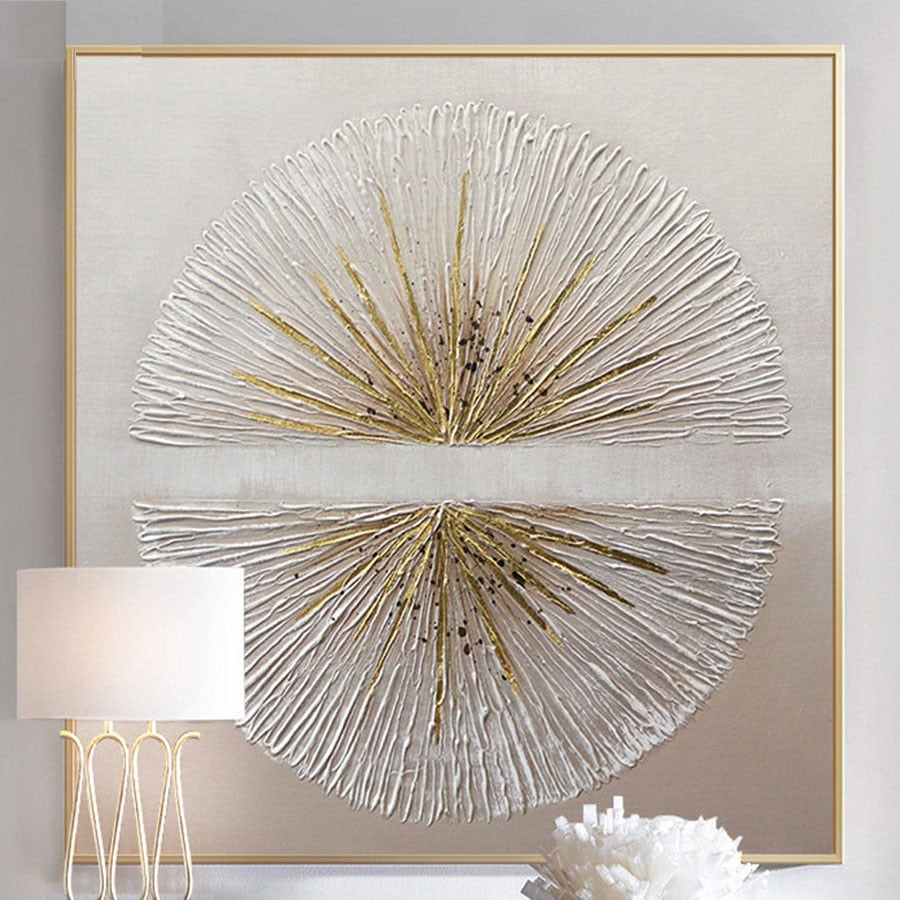 Hand-Painted Sun Artwork on Cotton Canvas – Vibrant Home Decor for Any Room 1