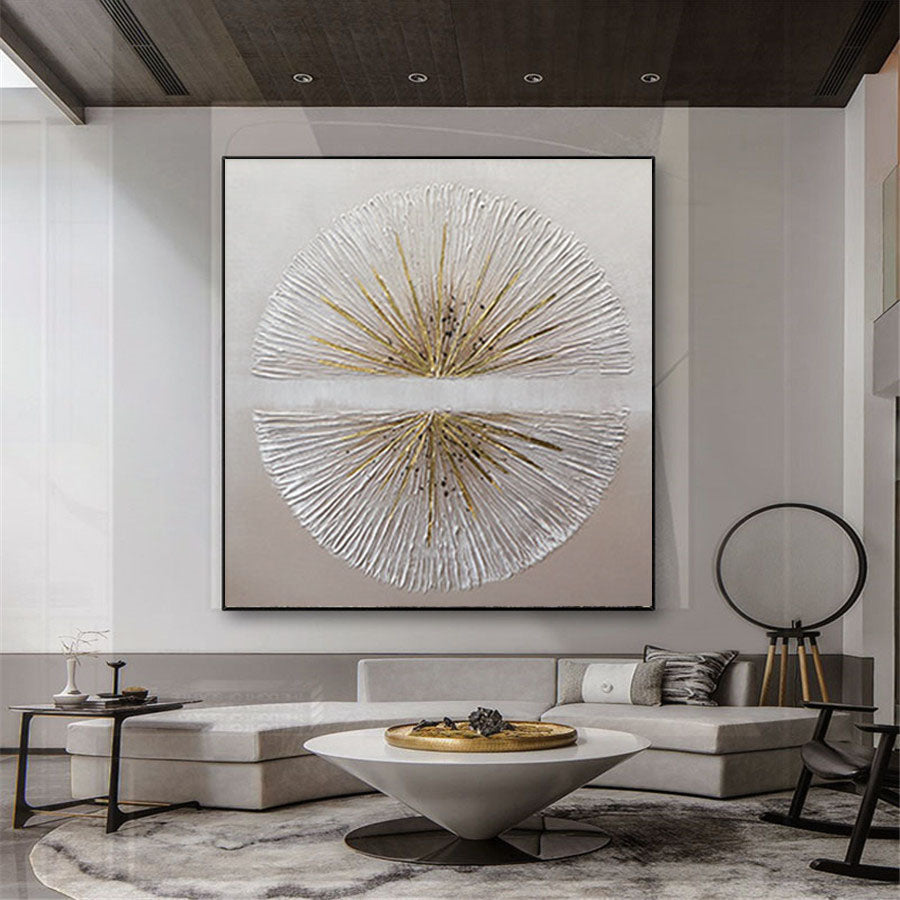 Hand-Painted Sun Artwork on Cotton Canvas – Vibrant Home Decor for Any Room 7