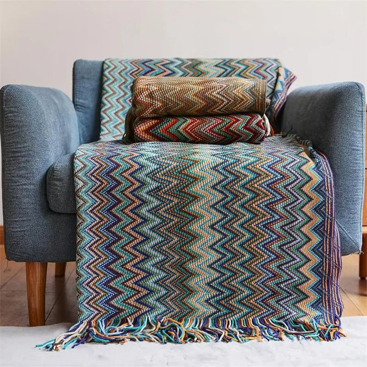 Hand Knitted Blanket for Cozy Comfort – Perfect for Living Room or Bedroom 1
