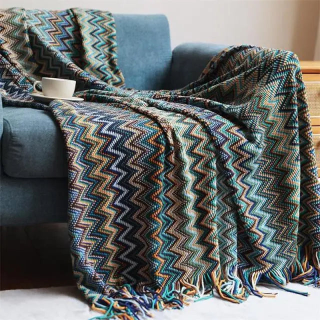 Hand Knitted Blanket for Cozy Comfort – Perfect for Living Room or Bedroom 2