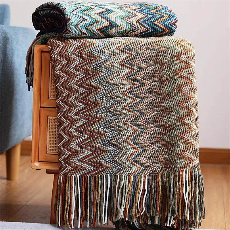 Hand Knitted Blanket for Cozy Comfort – Perfect for Living Room or Bedroom 3