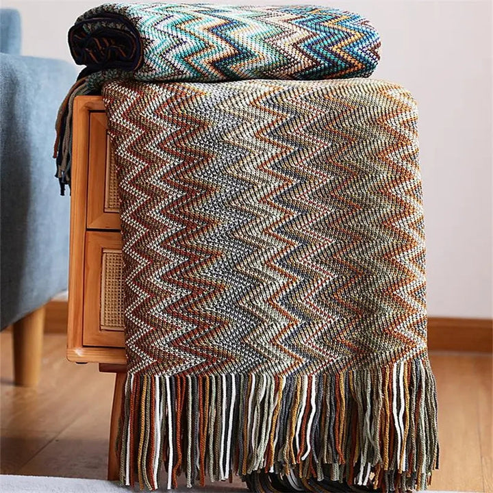 Hand Knitted Blanket for Cozy Comfort – Perfect for Living Room or Bedroom 3