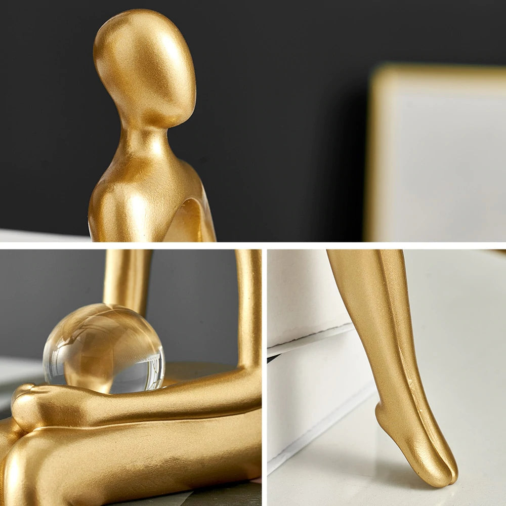 Handcrafted Abstract Bookshelf Decor Figurines – Unique Art Pieces for Home or Thoughtful Gifts 8