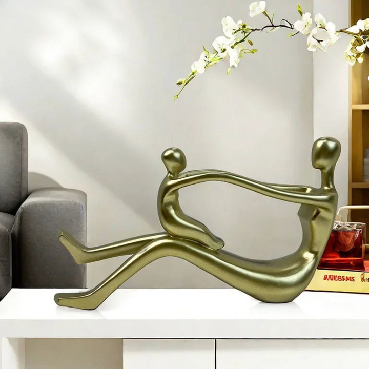 Handcrafted Bonded Moments Sculpture – Unique Home Decor Accent for Living Room or Office 2