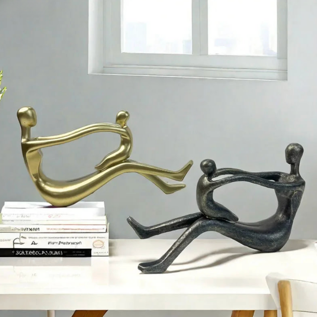 Handcrafted Bonded Moments Sculpture – Unique Home Decor Accent for Living Room or Office 3