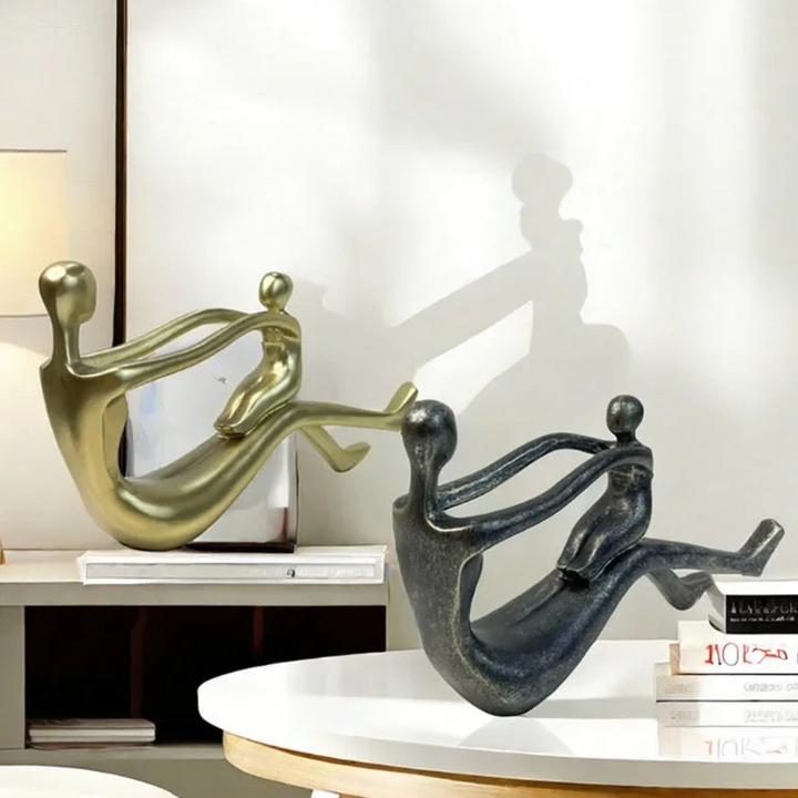 Handcrafted Bonded Moments Sculpture – Unique Home Decor Accent for Living Room or Office 4