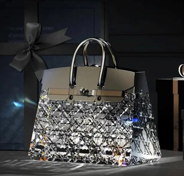 Handcrafted Crystal Bag Lamp – Elegant Lighting for Home or Gift 0