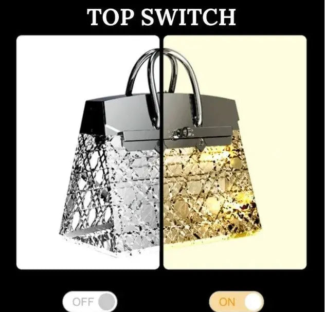 Handcrafted Crystal Bag Lamp – Elegant Lighting for Home or Gift 3