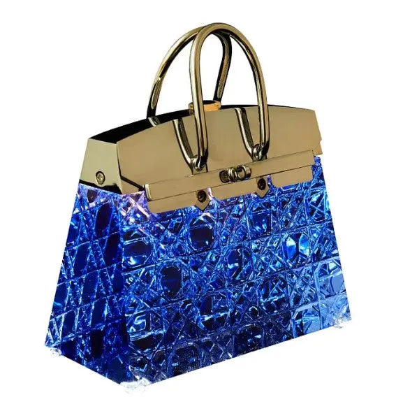 Handcrafted Crystal Bag Lamp – Elegant Lighting for Home or Gift 7