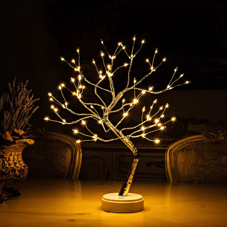 Handmade LED Table Lamp with 108 Lights – Battery Operated for Bedroom or Relaxing Ambiance 1