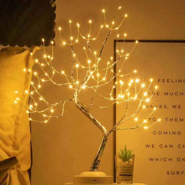 Handmade LED Table Lamp with 108 Lights – Battery Operated for Bedroom or Relaxing Ambiance 2