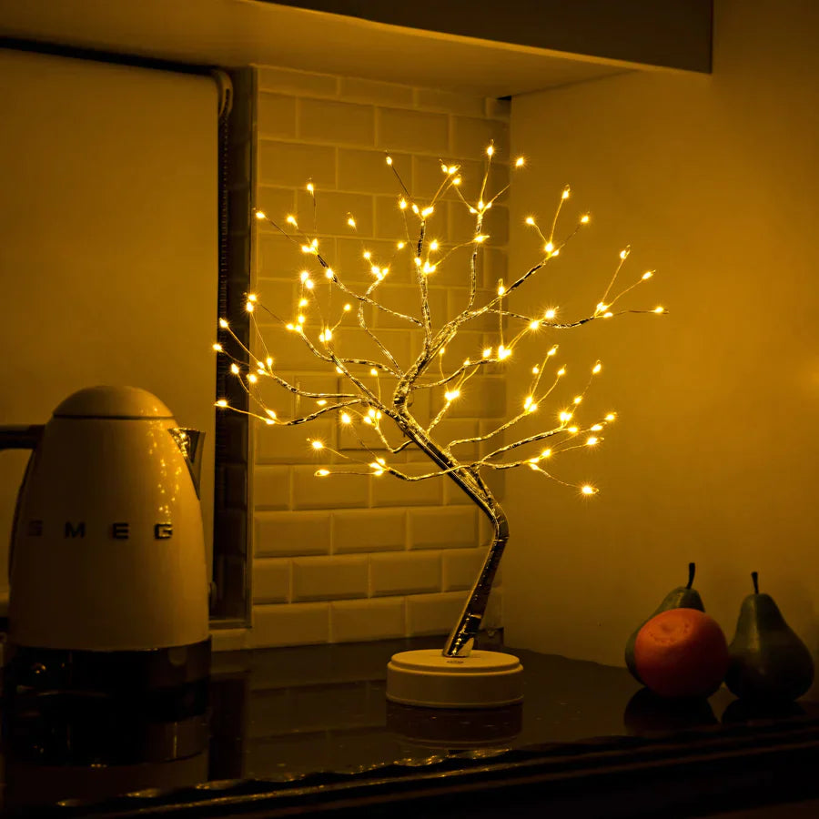 Handmade LED Table Lamp with 108 Lights – Battery Operated for Bedroom or Relaxing Ambiance 4