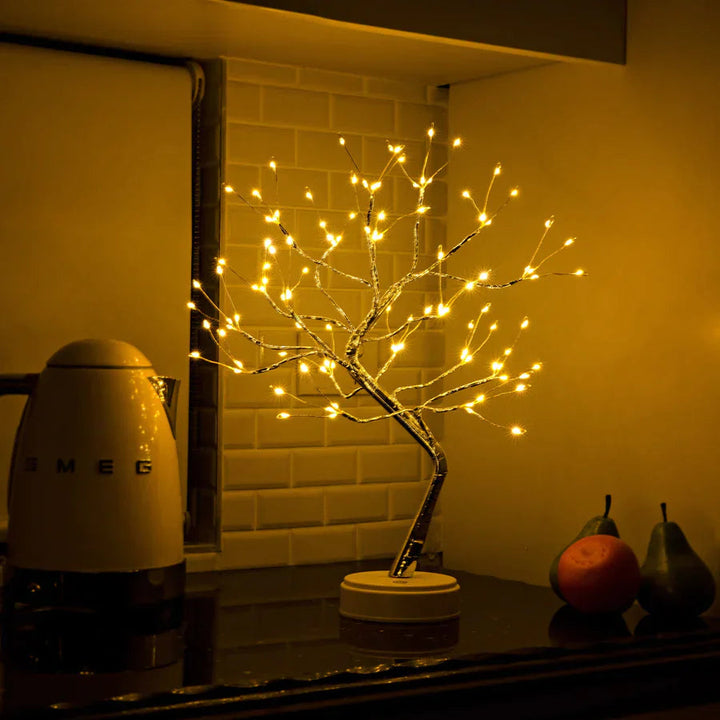 Handmade LED Table Lamp with 108 Lights – Battery Operated for Bedroom or Relaxing Ambiance 4