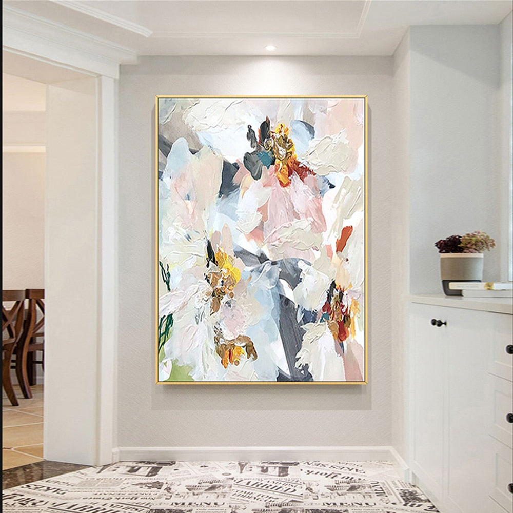 Handmade Smoke Painting on Cotton Canvas – Unique Art for Home Decor 0