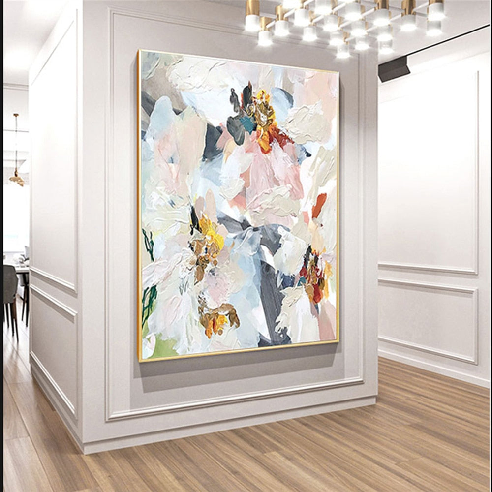 Handmade Smoke Painting on Cotton Canvas – Unique Art for Home Decor 1