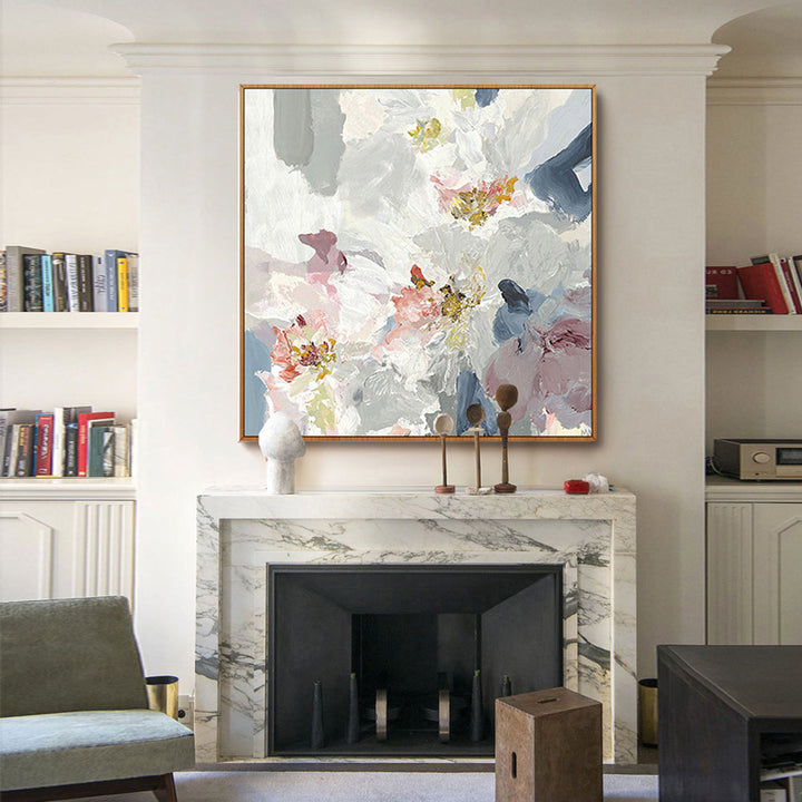 Handmade Smoke Painting on Cotton Canvas – Unique Art for Home Decor 5