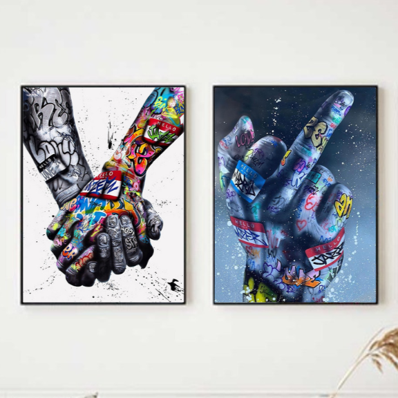 High Definition Graffiti Canvas Art – Vibrant Wall Decor for Home or Office 1