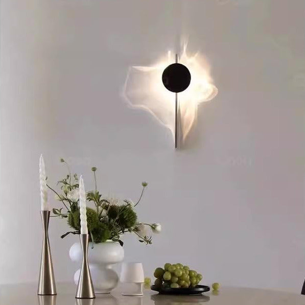 Modern Minimalist Round LED Wall Sconce – Stylish Lighting for Bedroom or Corridor