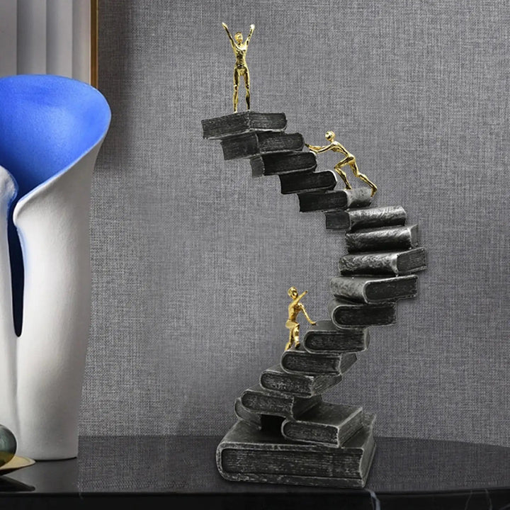 Inspirational Ladder Decorative Statue – Symbol of Teamwork and Ambition 0