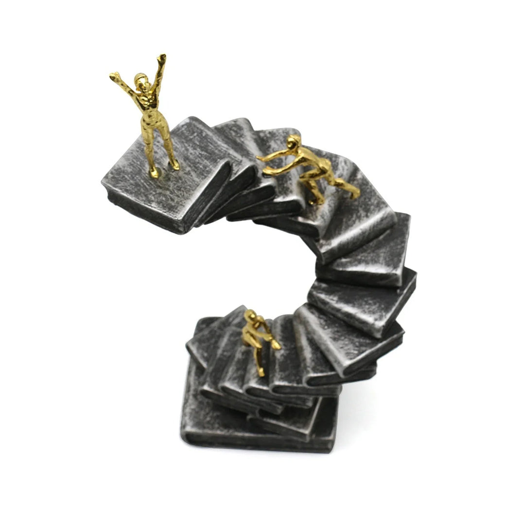 Inspirational Ladder Decorative Statue – Symbol of Teamwork and Ambition 3
