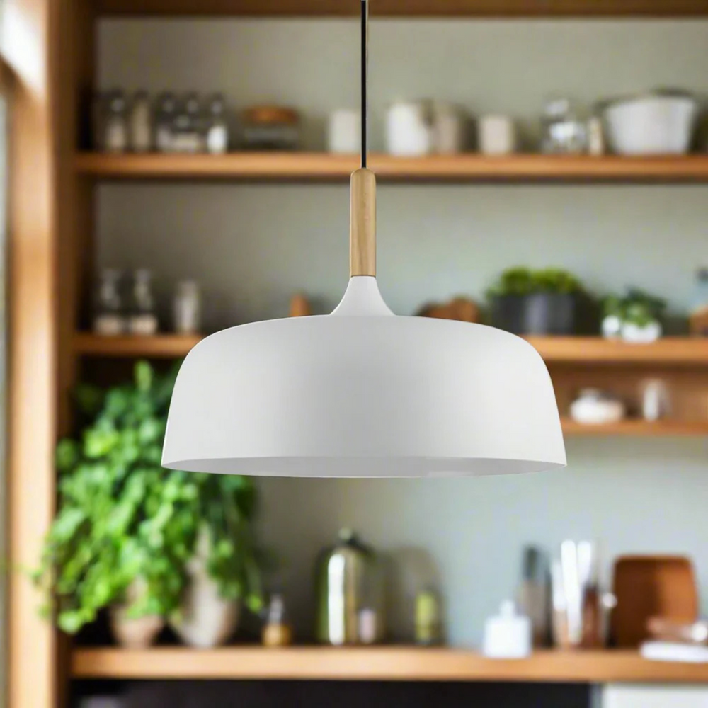 Japandi-Inspired Pendant Lamp with Soft Matte Finish – Modern Pendant Lighting for Dining or Living Spaces 2