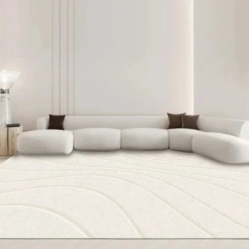 Large Beige Washable Area Rug – Soft and Stylish for Living Room or Bedroom 10