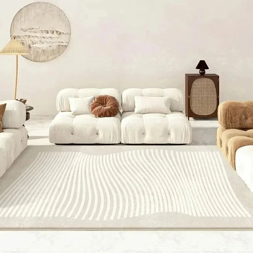 Large Beige Washable Area Rug – Soft and Stylish for Living Room or Bedroom 6