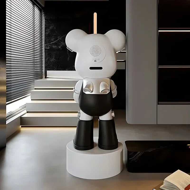 Large Violent Bear Floor Decoration – Trendy Figurine for Modern Living Room Decor 5