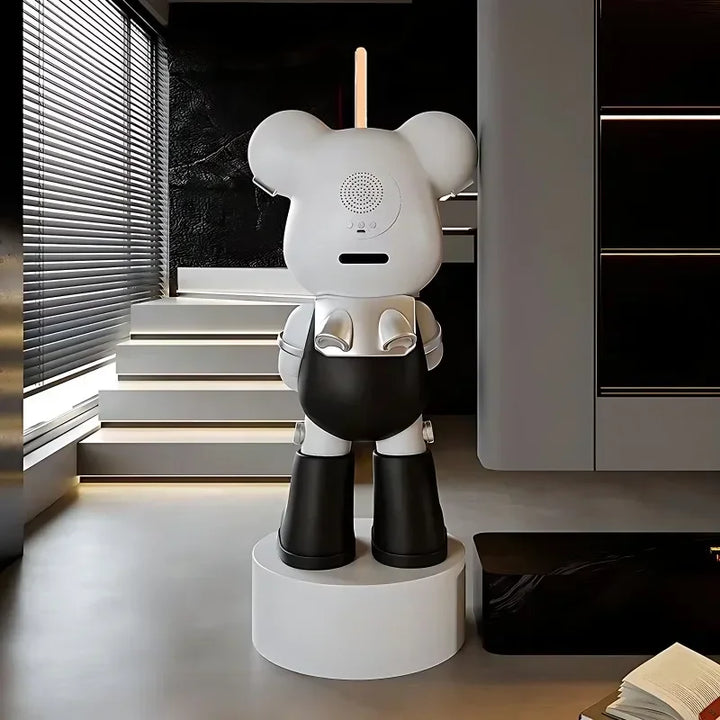Large Violent Bear Floor Decoration – Trendy Figurine for Modern Living Room Decor 5