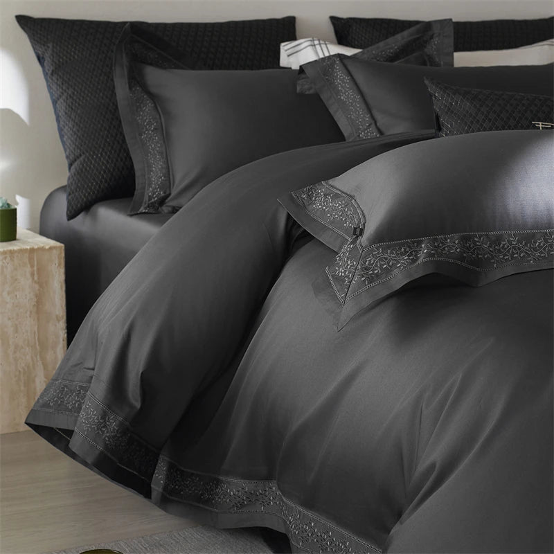 Luxurious 1000TC Egyptian Cotton Bedding Set – Duvet Covers and Sheets for Queen or King Size 0