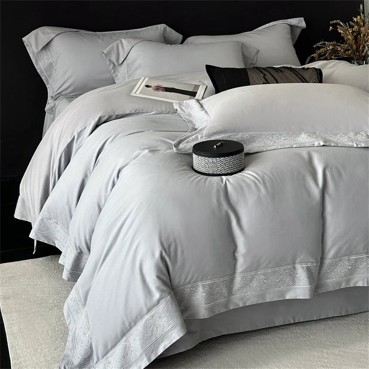 Luxurious 800TC Egyptian Cotton Bedding Set – Soft Duvet Cover and Sheets for Queen or King Size 3