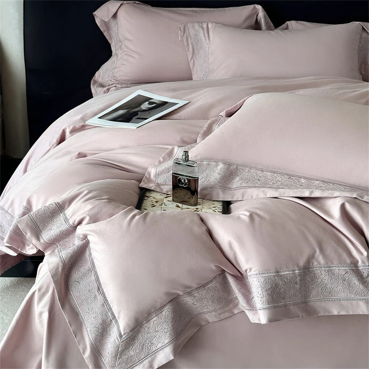 Luxurious 800TC Egyptian Cotton Bedding Set – Soft Duvet Cover and Sheets for Queen or King Size 8