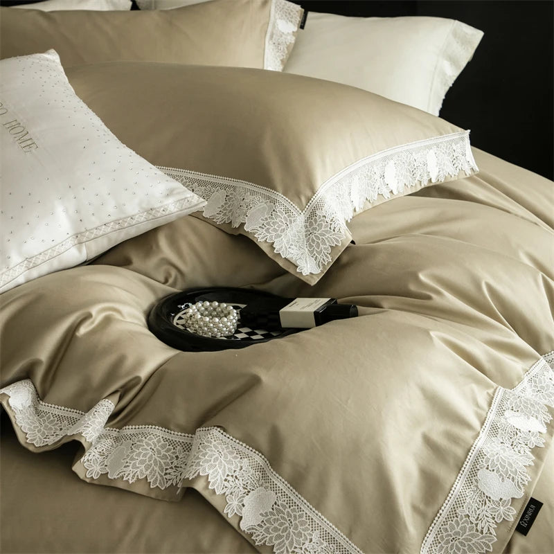 Luxury 1000TC Egyptian Cotton Bedding Set – Elegant Duvet Covers and Sheets for Queen or King Size Beds 0